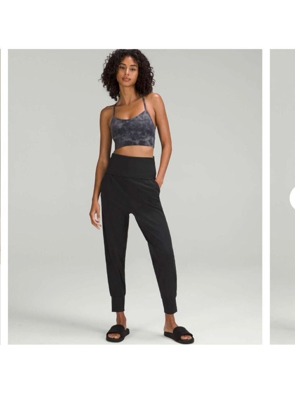 Lululemon Align Super High-Rise Ribbed Waistband Jogger Black 28" Size 6